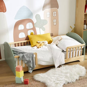 Lit enfant VERTBAUDET 70x140cm Arc-en-ciel vert sauge