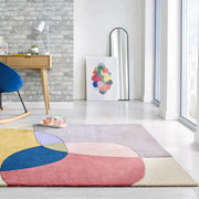 Tapis en laine Radiance multicolore
