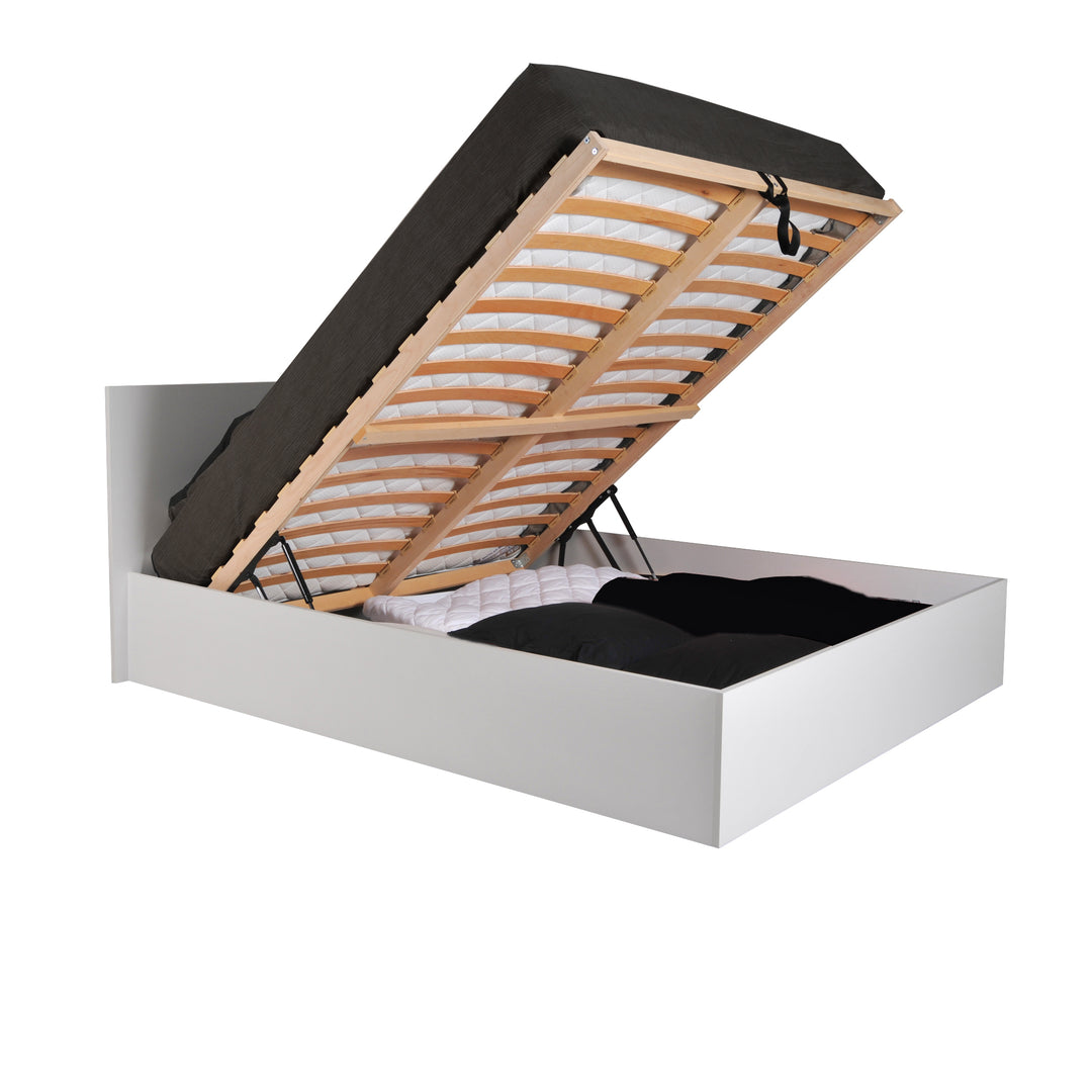 Lit coffre MADRID 140x190 blanc