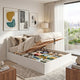 Lit coffre MADRID 140x190 blanc