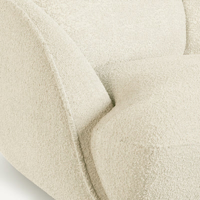 Fauteuil boule XL tissu bouclette, Alpine AM.PM