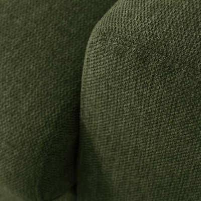 ALINEA Canapé 3 places convertible RUBIO en tissu - vert cèdre