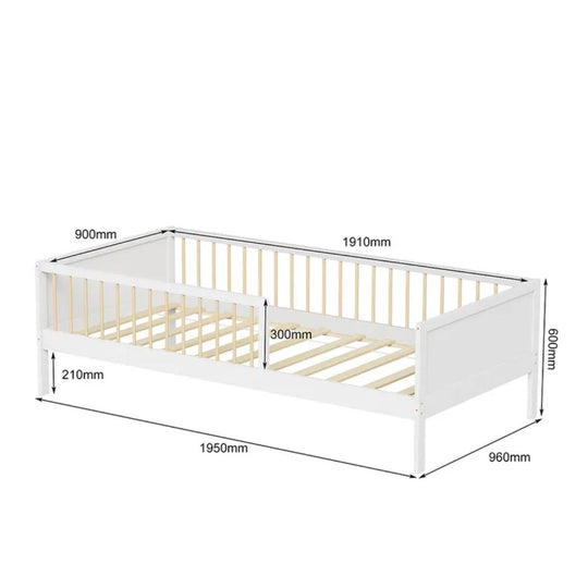 Lit Barrière PEPITO 90x190 cm