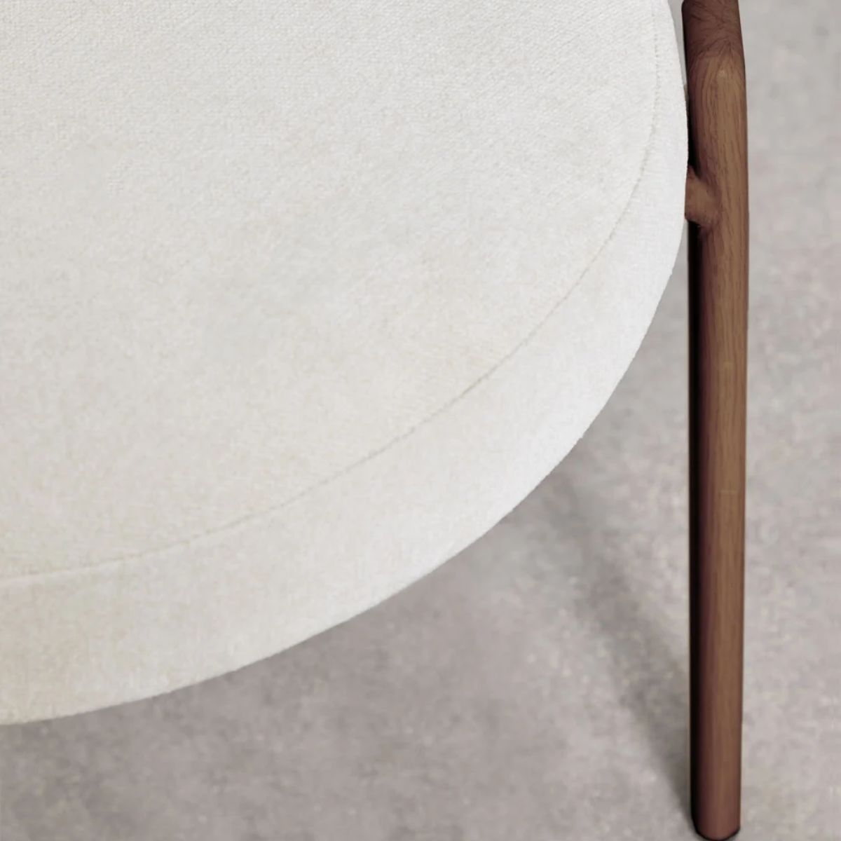 Lot de 4 chaises SKLUM de salle à manger en tissu chenille Jolie