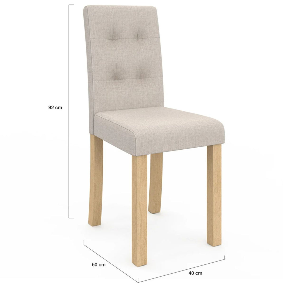 Lot de 6 chaises Polly beige