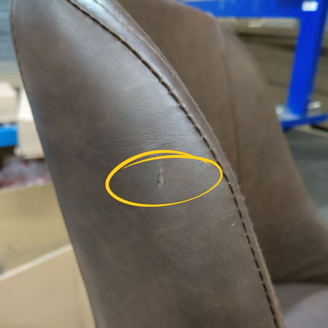 Chaise WEBER INDUSTRIES HORIZON pivotante 360° métal Marron