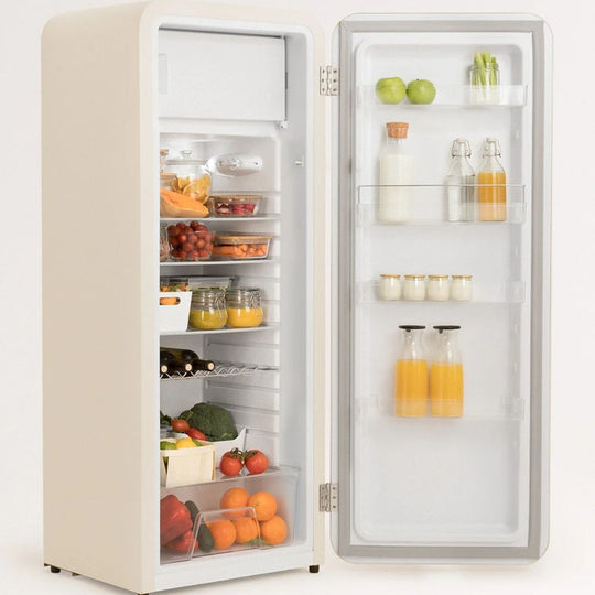 Réfrigérateur CREATE rétro RETRO FRIDGE 281 L – Blanc cassé