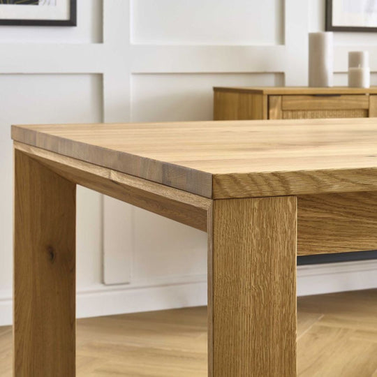 Table à manger BOBOCHIC SALOMEE en chêne massif extensible