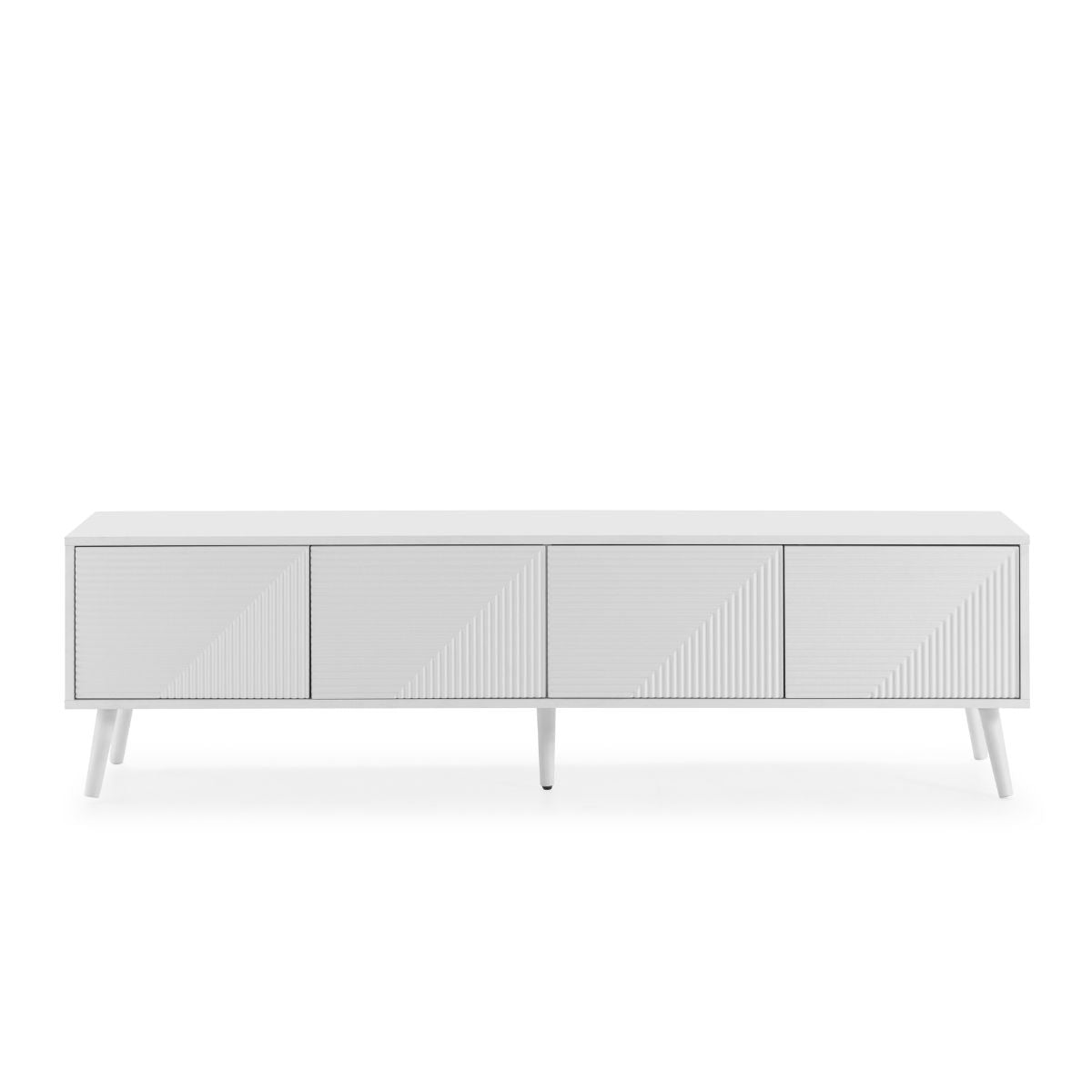 Meuble TV Telmo 4 portes couleur Blanc largeur 160 cm