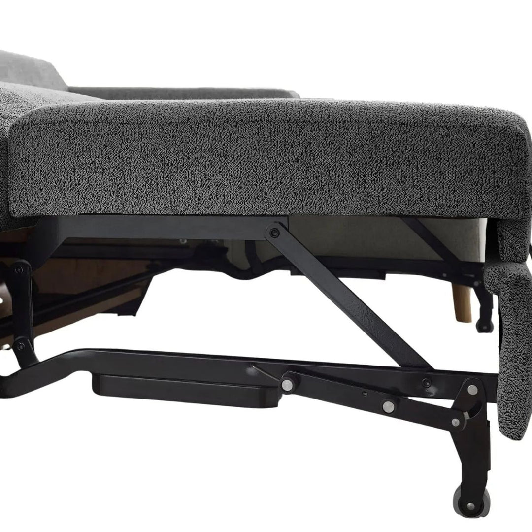 Canapé Casanova Paris d'angle gauche convertible Gaspard gris bouclette