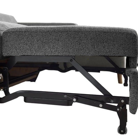 Canapé Casanova Paris d'angle gauche convertible Gaspard gris bouclette
