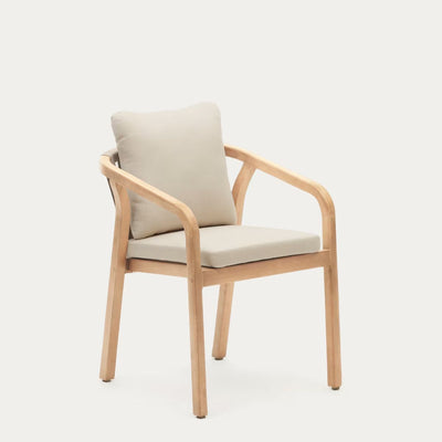 Lot de 2 chaises Kave Home Malaret en bois d'eucalyptus et corde beige FSC