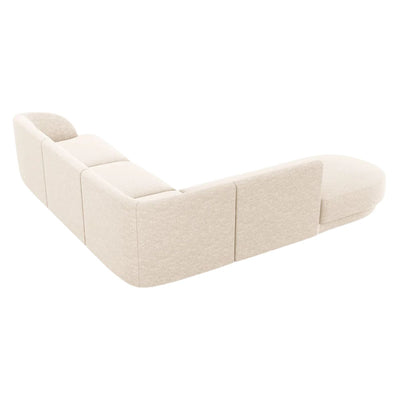 Canapé d'angle 6 places MILEY Micadoni beige clair