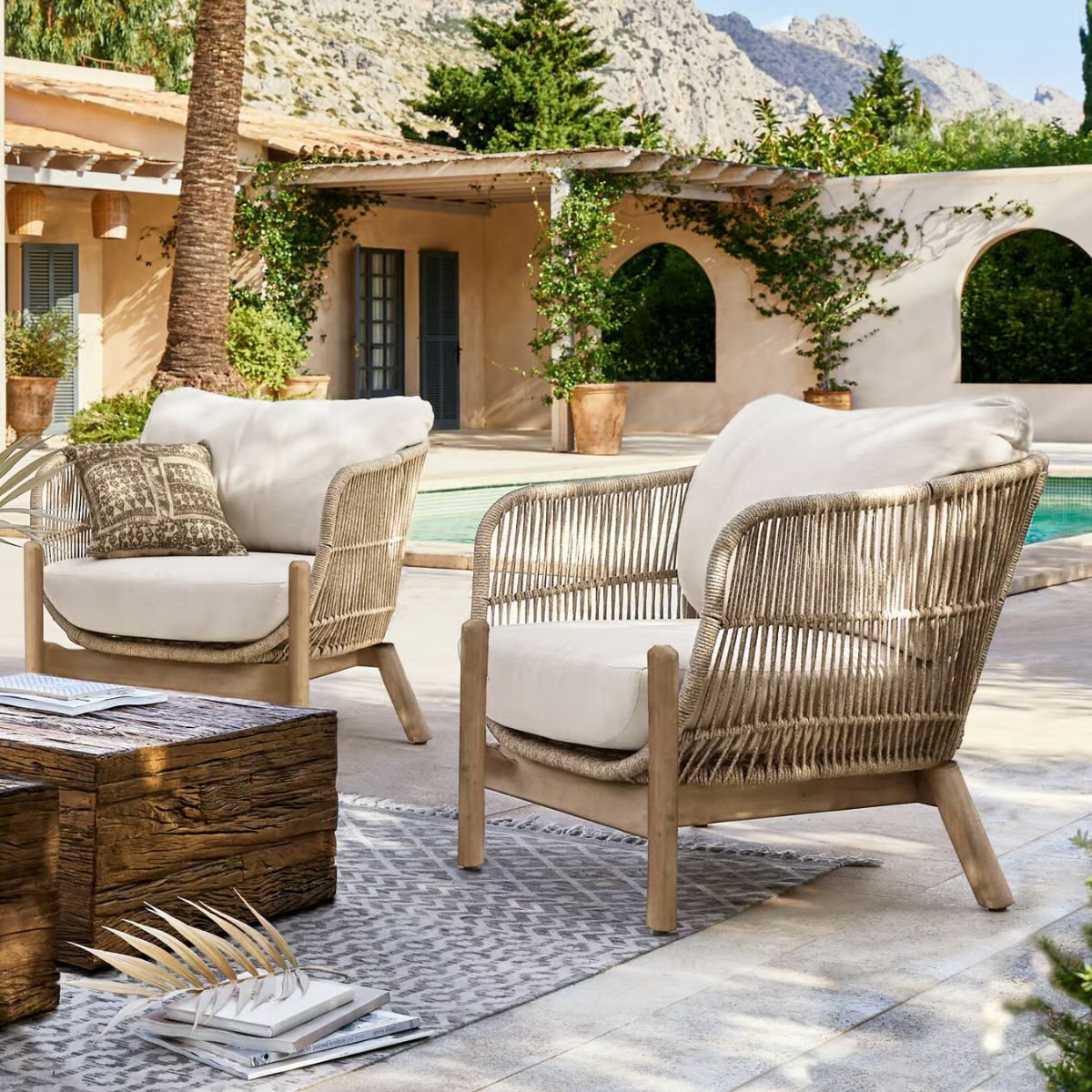 Lot de 2 Fauteuils de jardin LOBERON FSC®-100% Belvidere