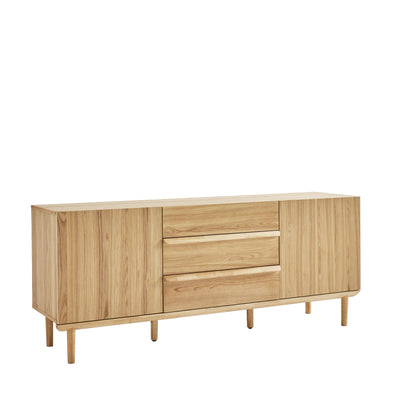 Buffet DRAWER Bergen 2 portes 3 tiroirs en bois L170cm