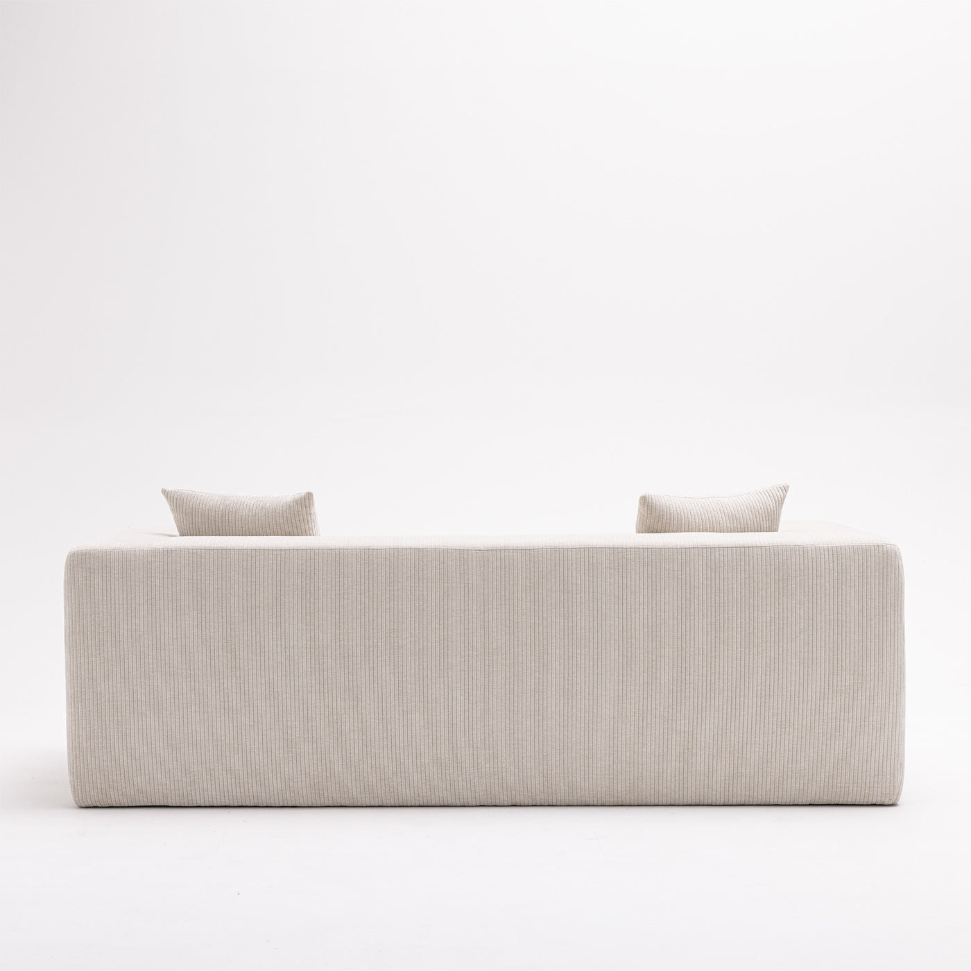Canapé 3 places Moani en velours côtelé Beige