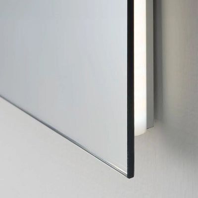 Miroir mural rectangulaire SKLUM 120x90 cm pour salle de bain avec lumière LED et anti-buée Riben