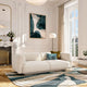 Canapé HABITAT 3 places AUSTIN en tissu texturé beige vanille