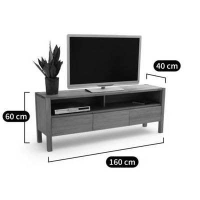 Meuble TV La Redoute chêne 160 cm ADÉLITA