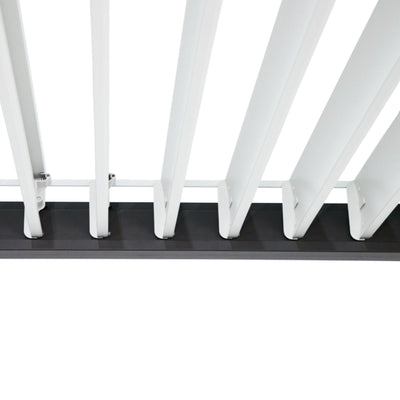 Pergola bioclimatique autoportante Prima Leroy Merlin, aluminium gris anthracite 12m² avec Store déroulant gris anthracite 3.7X2.36