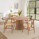 Table à manger extensible BESTMOBILIER Freya ronde en bois effet chêne