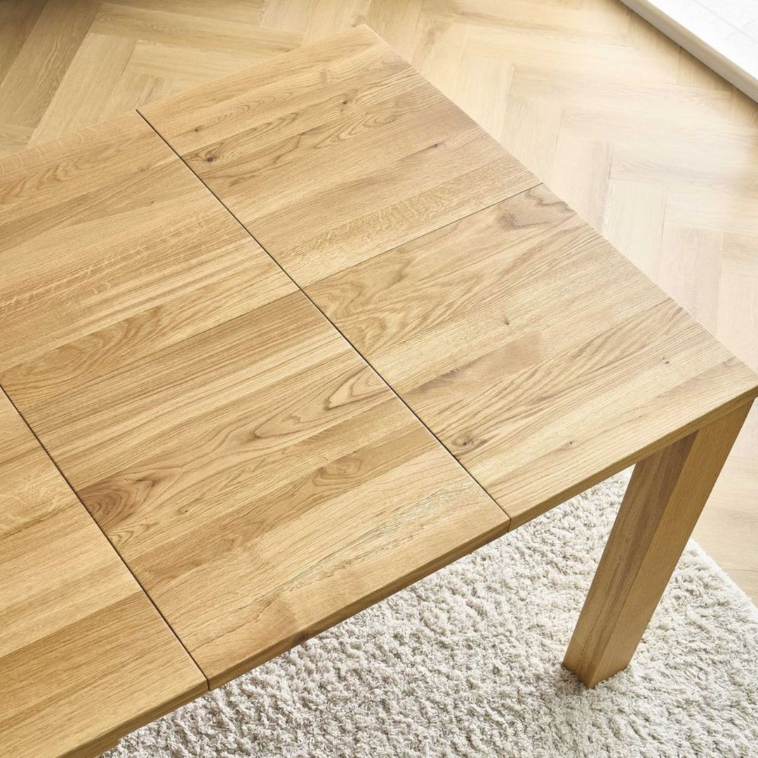 Table à manger BOBOCHIC SALOMEE en chêne massif extensible