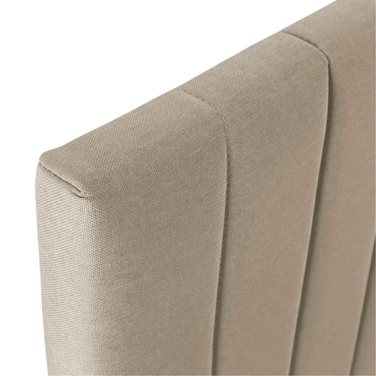 Tête de lit Eris en tissu beige 90x60cm