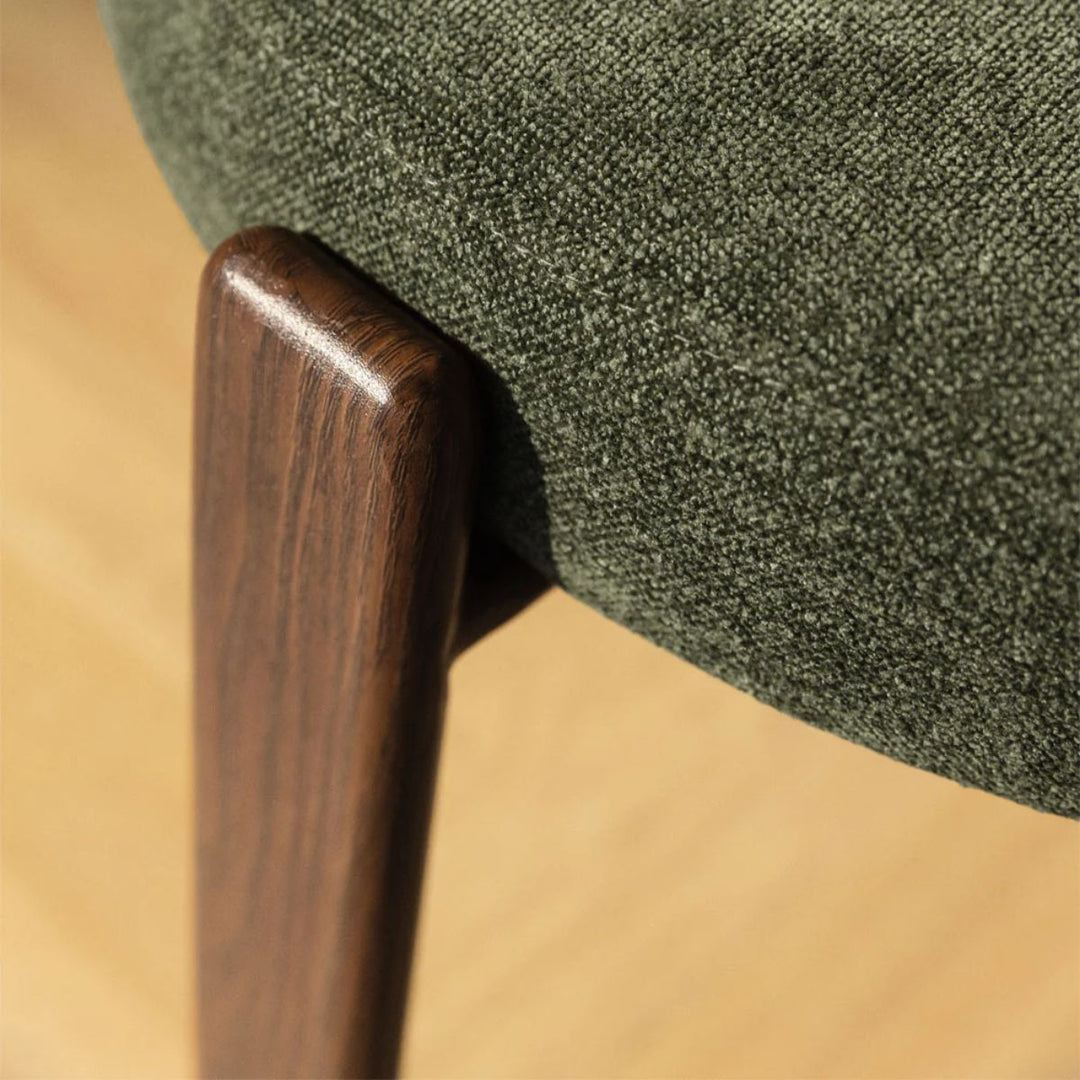 Lot de 2 chaises SKLUM Jolie  avec accoudoirs de salle à manger en tissu chenille