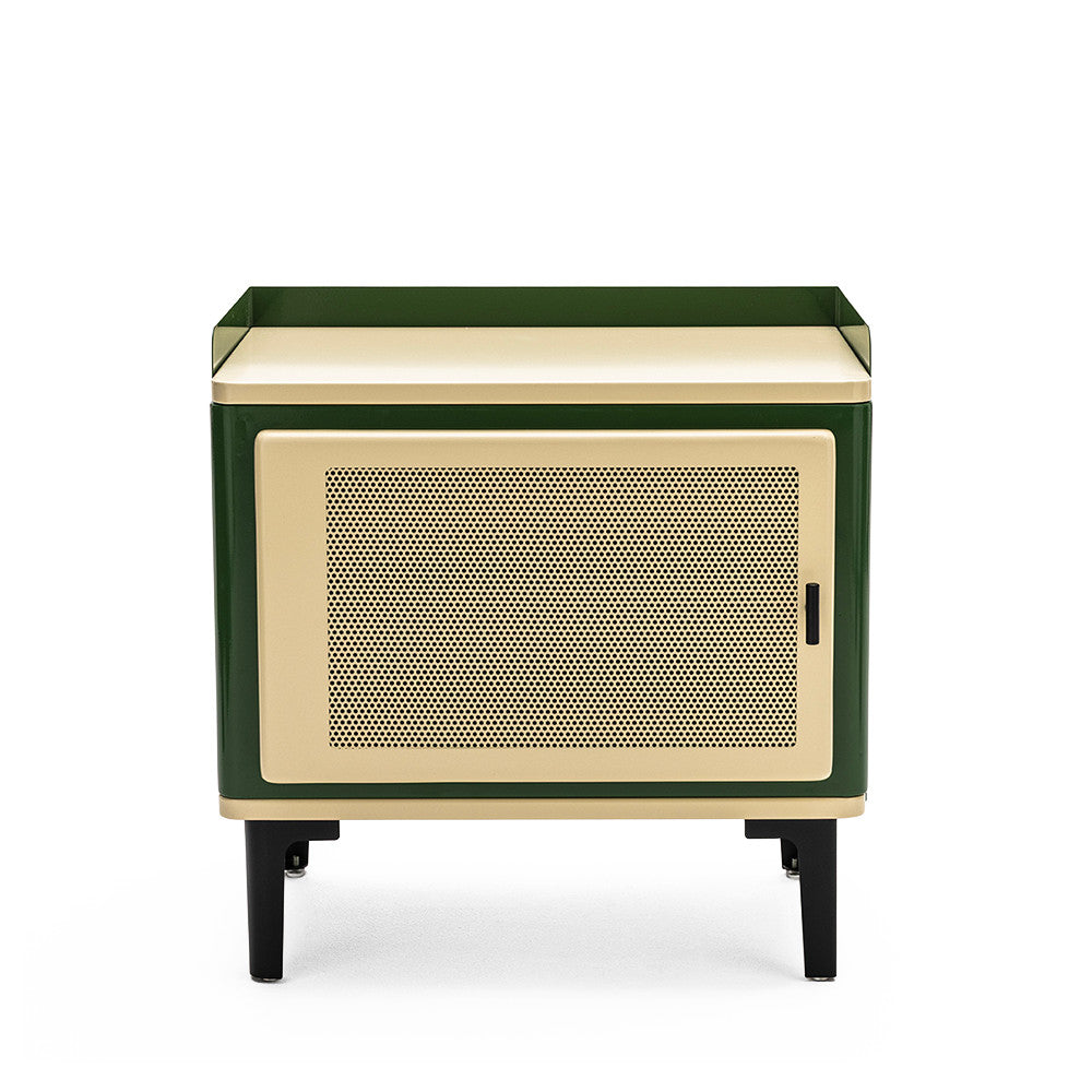 Table de chevet DRAWER Vintagio 1 porte en métal