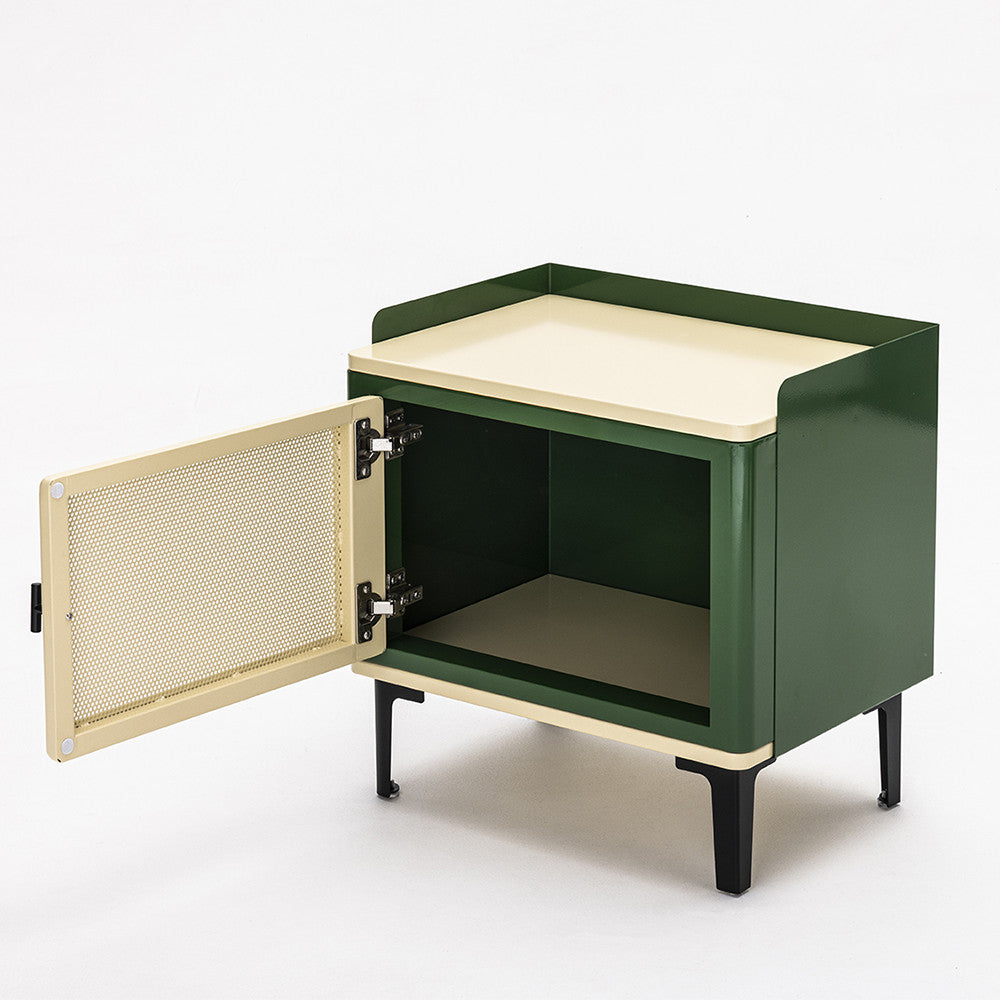 Table de chevet DRAWER Vintagio 1 porte en métal