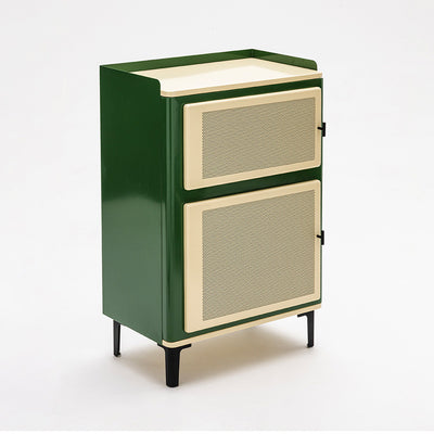 Petit meuble de rangement 2 portes en métal H94cm Drawer