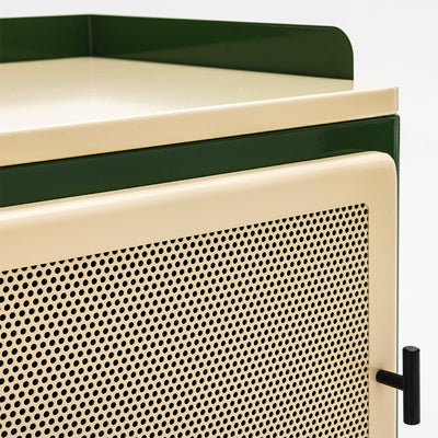 Petit meuble de rangement 2 portes en métal H94cm Drawer