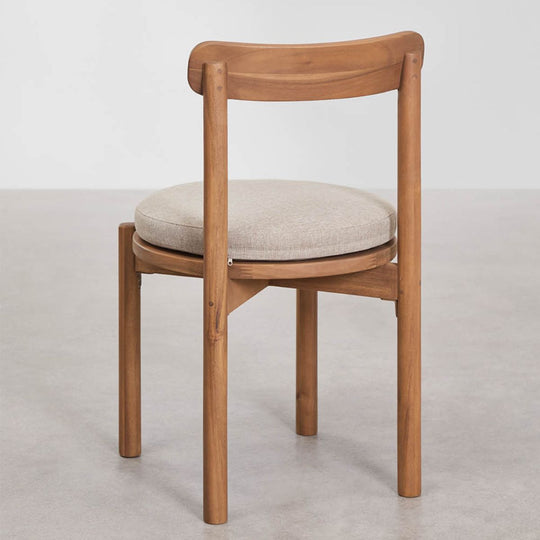 Lot de 2 chaises de jardin SKLUM Nualis en acacia
