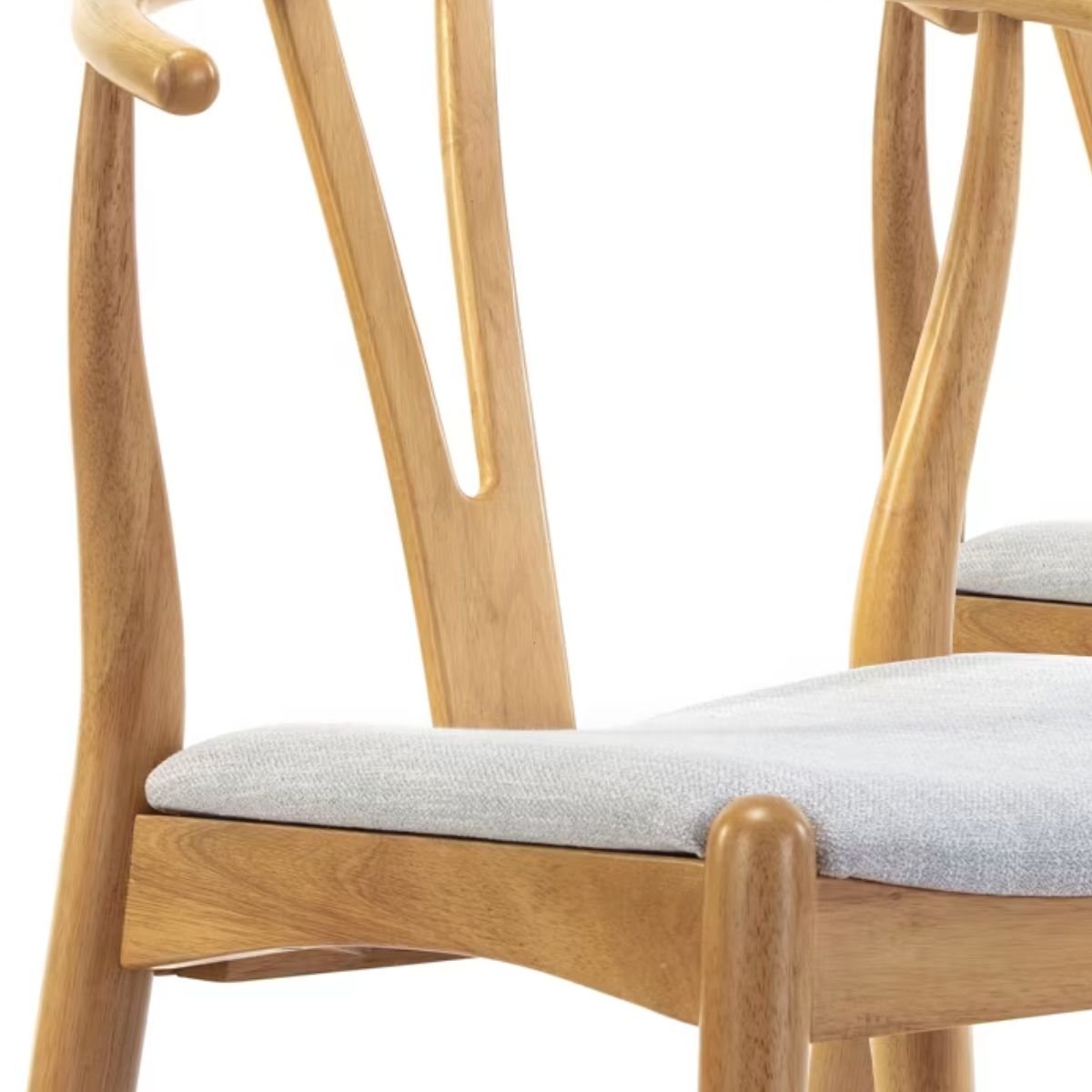 Lot de 2 chaises en bois massif Rustic couleur chêne