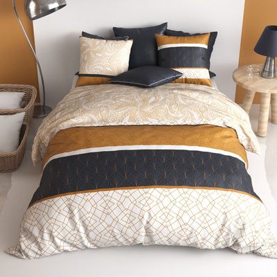 Parure de lit 100% coton 57 fils Felora