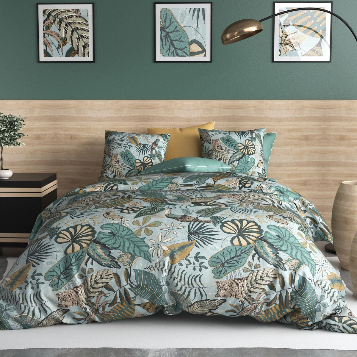 Parure de lit Bâton Rouge 100 % coton 57 fils CANCUN
