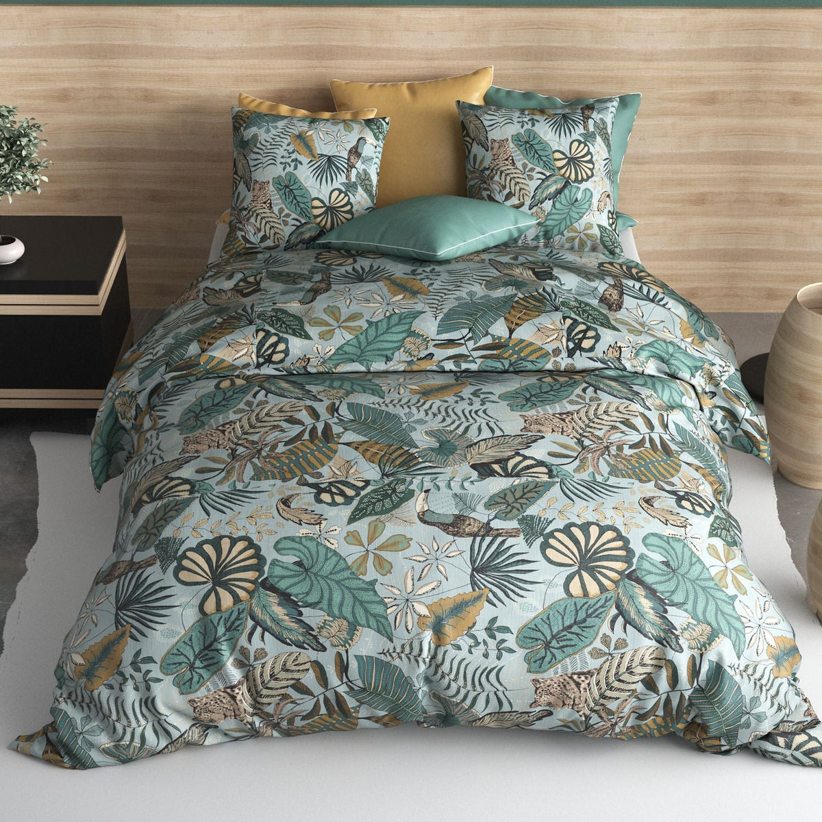 Parure de lit Bâton Rouge 100 % coton 57 fils CANCUN