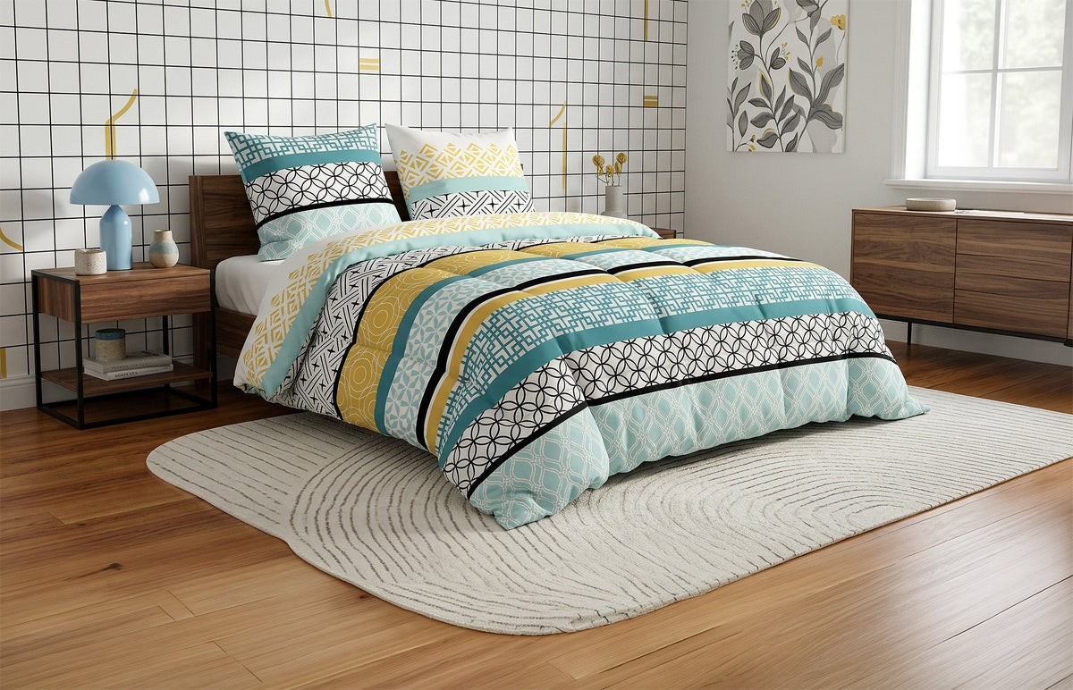 Parure de lit 100% coton 57 fils Citedor, vue 2