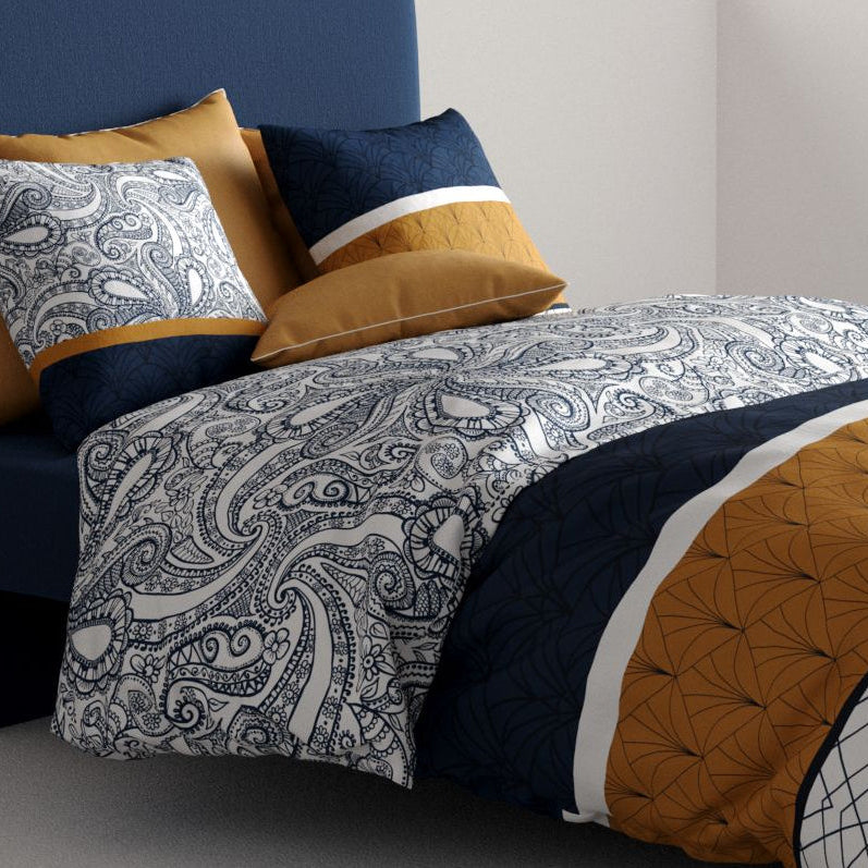 Parure de lit 100% coton 57 fils Dakota