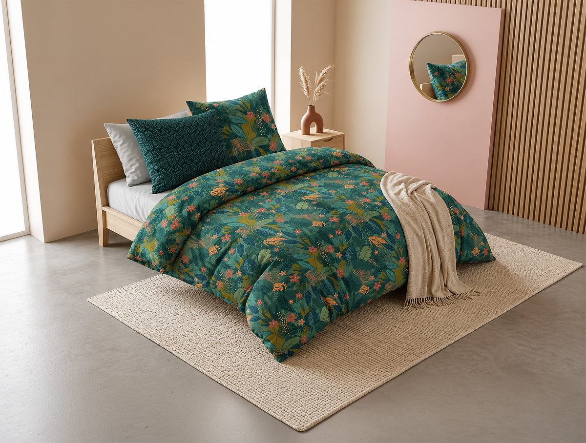 Parure de lit 100% coton 57 fils Zania, vue 3