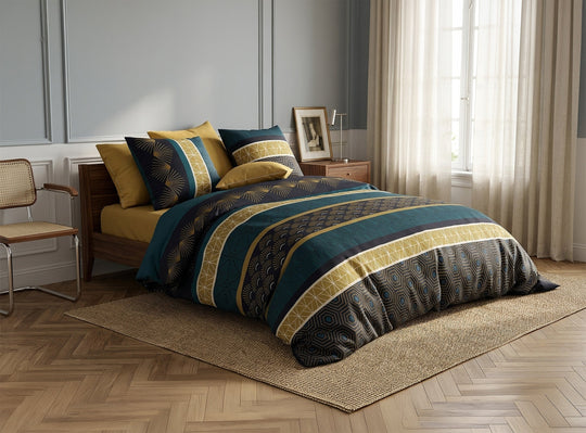 Parure de lit 100% coton 57 fils Qobe, vue 2