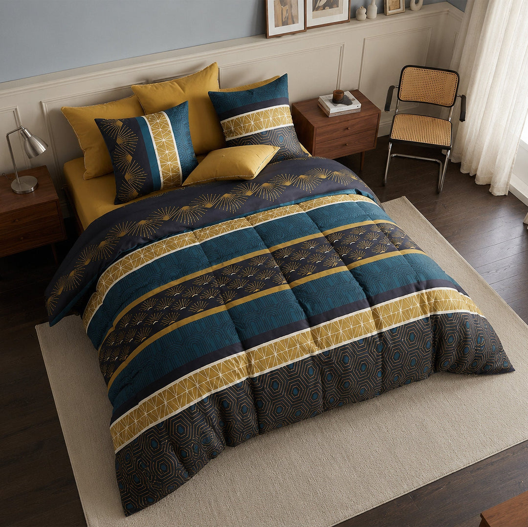 Parure de lit 100% coton 57 fils Qobe, vue 3