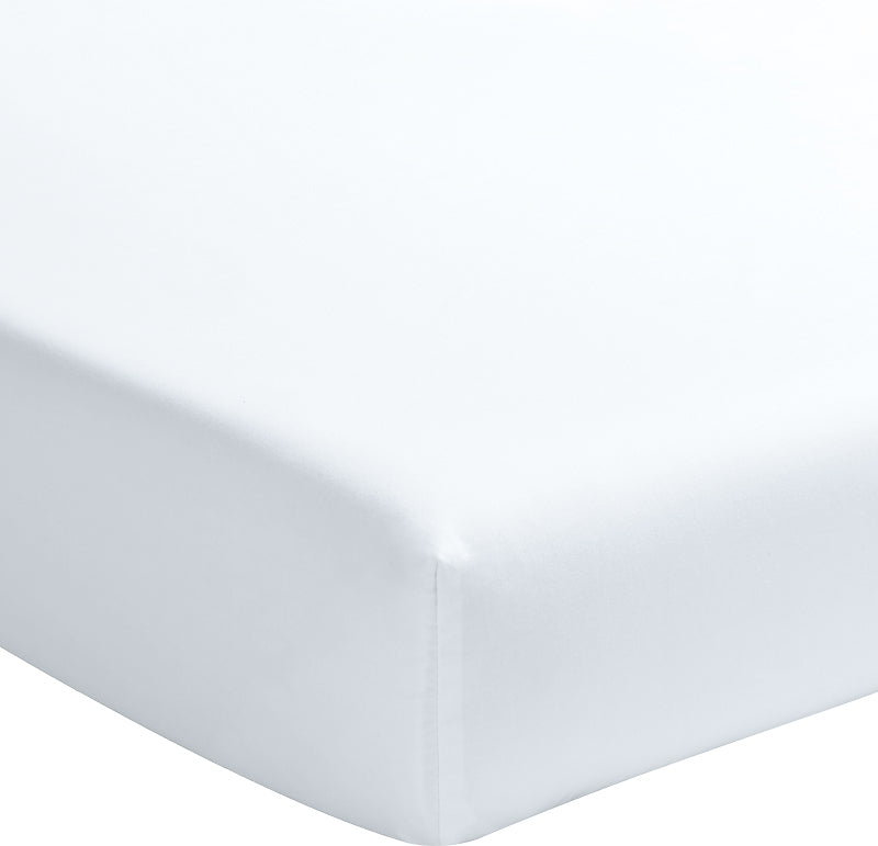 Drap housse Bâton Rouge en percale de coton 80 fils, bonnet 30 cm