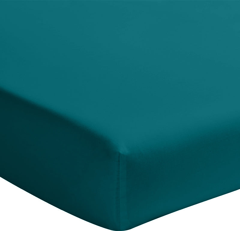 Drap housse Bâton Rouge en percale de coton 80 fils, bonnet 30 cm