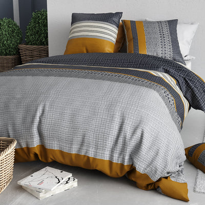 Parure de lit 100% coton 57 fils Elka