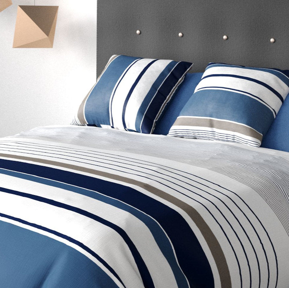 Parure de lit Bâton Rouge 100 % coton 57 fils BELIZE