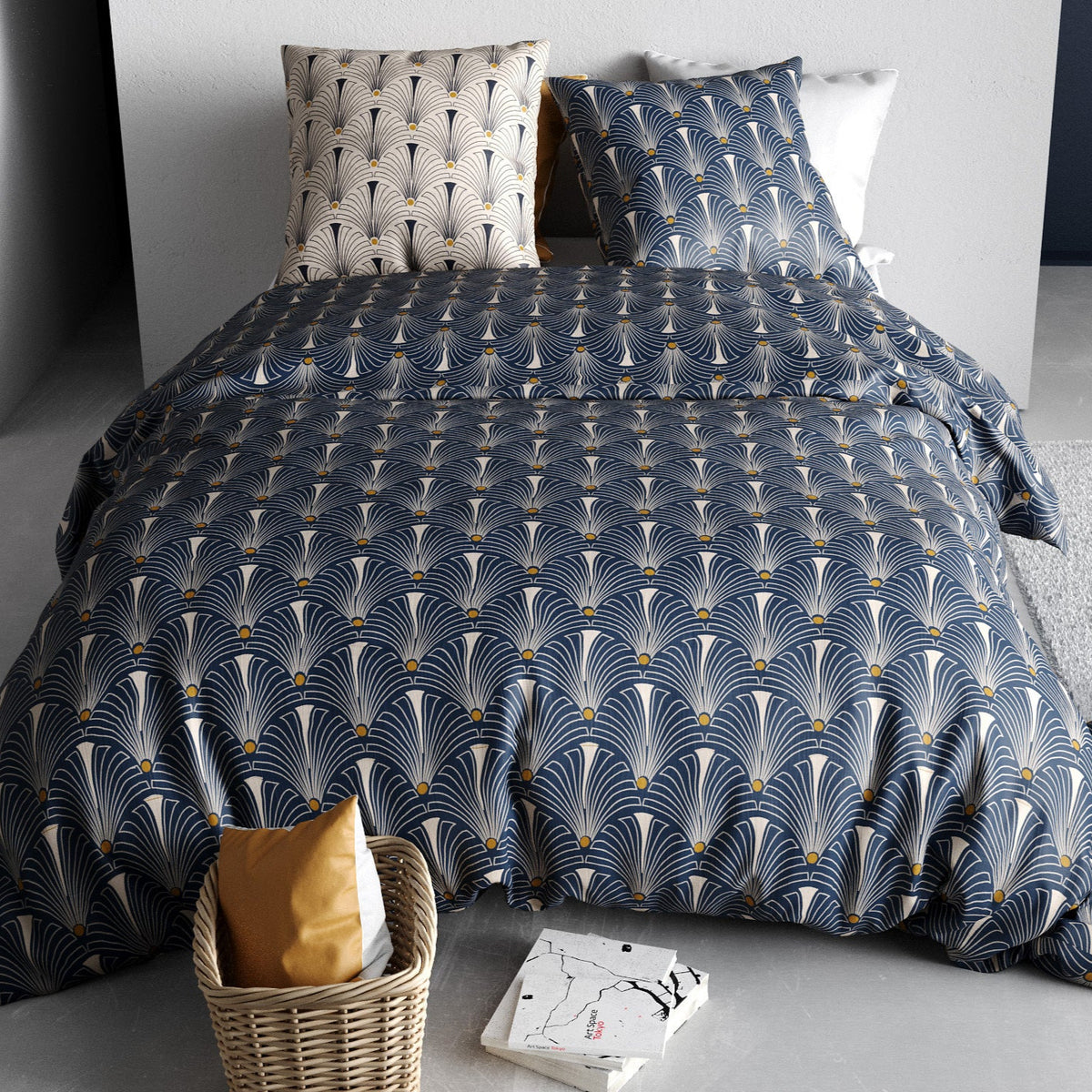 Parure de lit Bâton Rouge 100 % coton 57 fils PAON