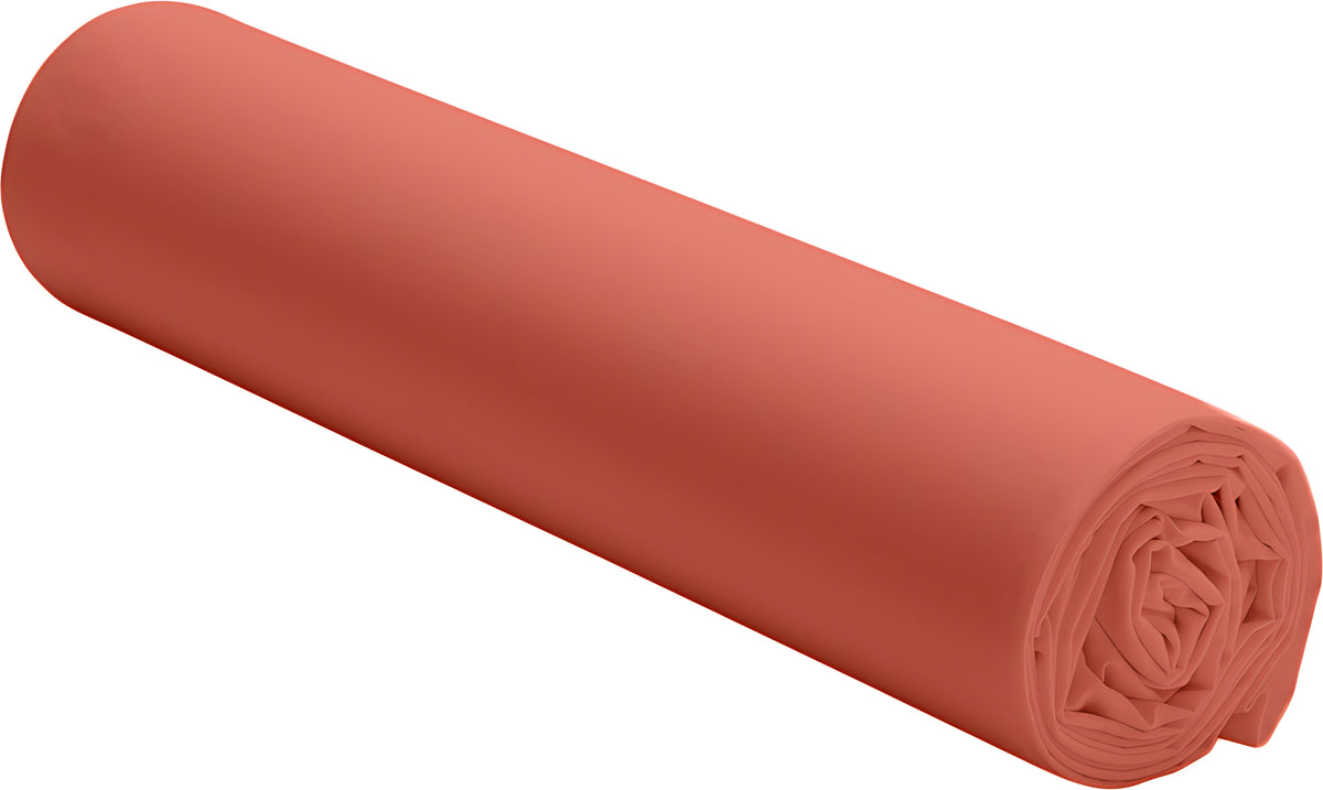 Drap housse Bâton Rouge en percale de coton 80 fils, bonnet 30 cm