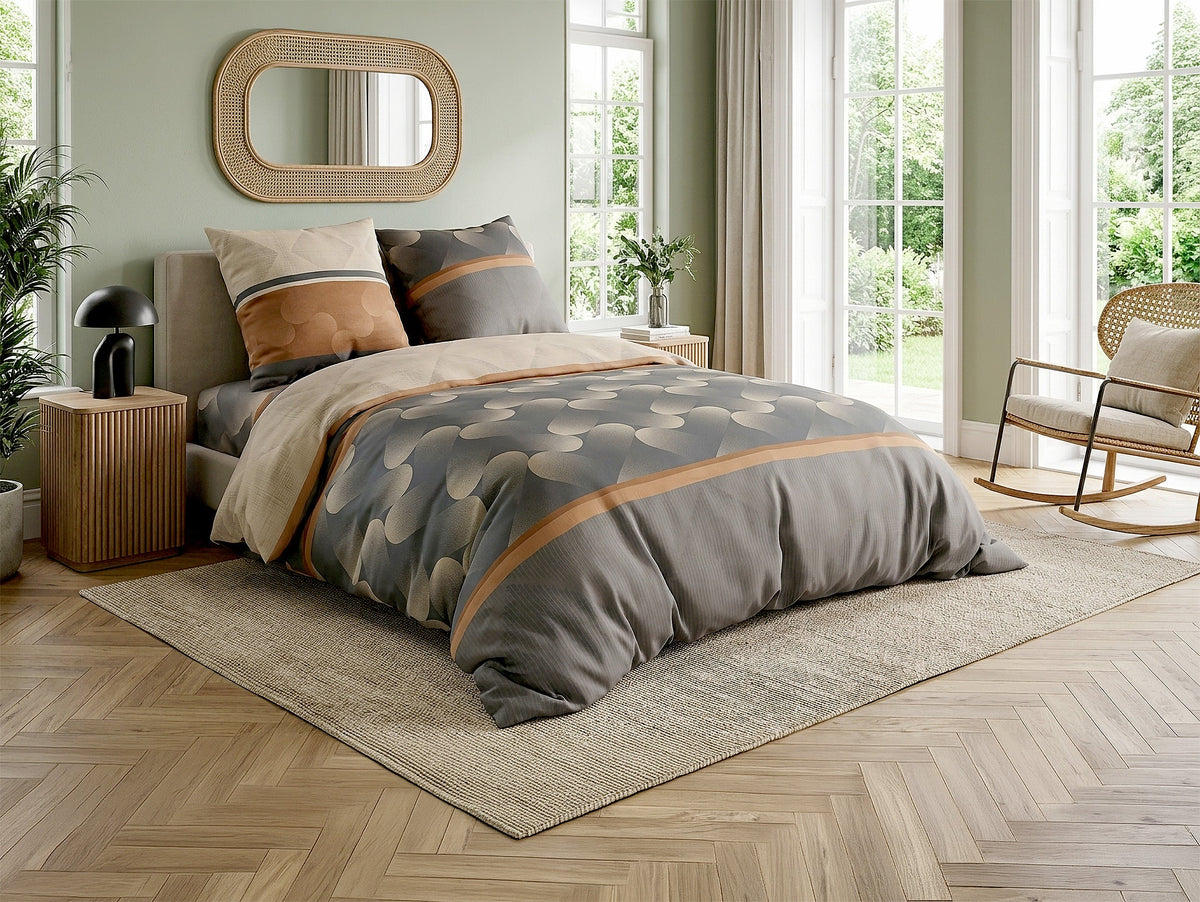 Parure de lit 100% coton 57 fils Jaspe, vue 2