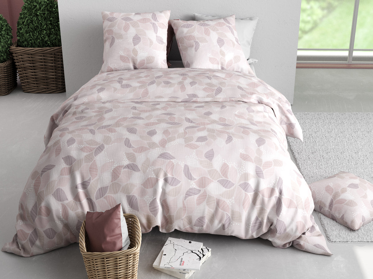 Parure de lit Bâton Rouge 100 % coton 57 fils ALIX